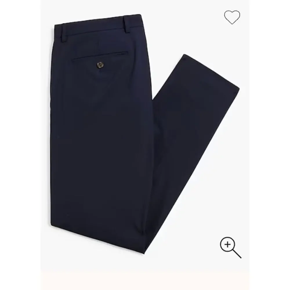 J.Crew Mens Thompson Pant Size 29x32 Navy Blue Wool Blend Four Season NWT #571